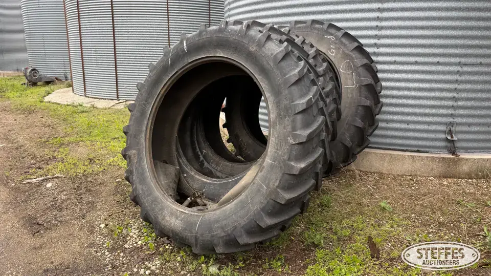 (4) Michelin Agribib 480/80R50 tires Tractor-Implement Tire
