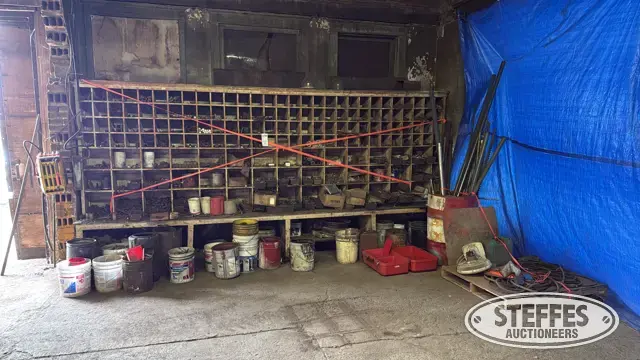 Wall of fasteners & shop support items