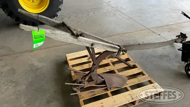 Antique horse-drawn potato digger