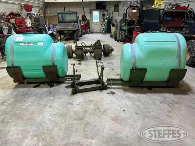 (2) Snyder Poly Saddle Tanks