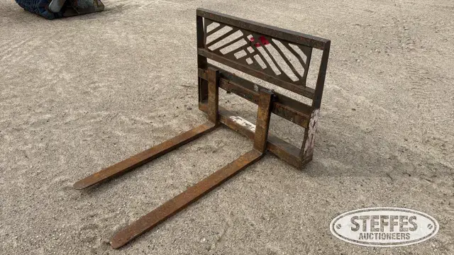 Skid steer pallet forks