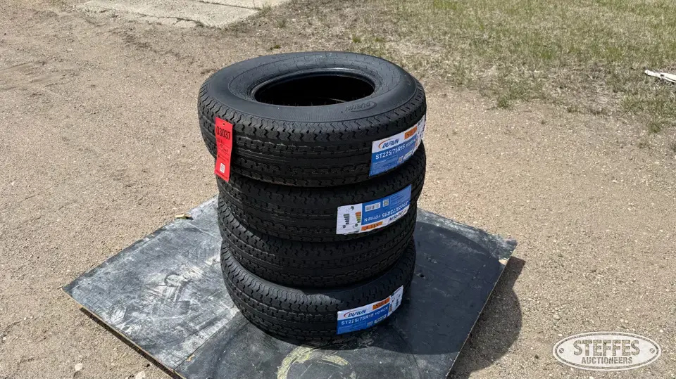 (4) Durun ST225/75R15 trailer tires Passenger-Light Truck Tire