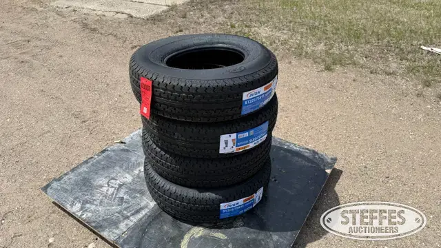 (4) Durun ST225/75R15 trailer tires