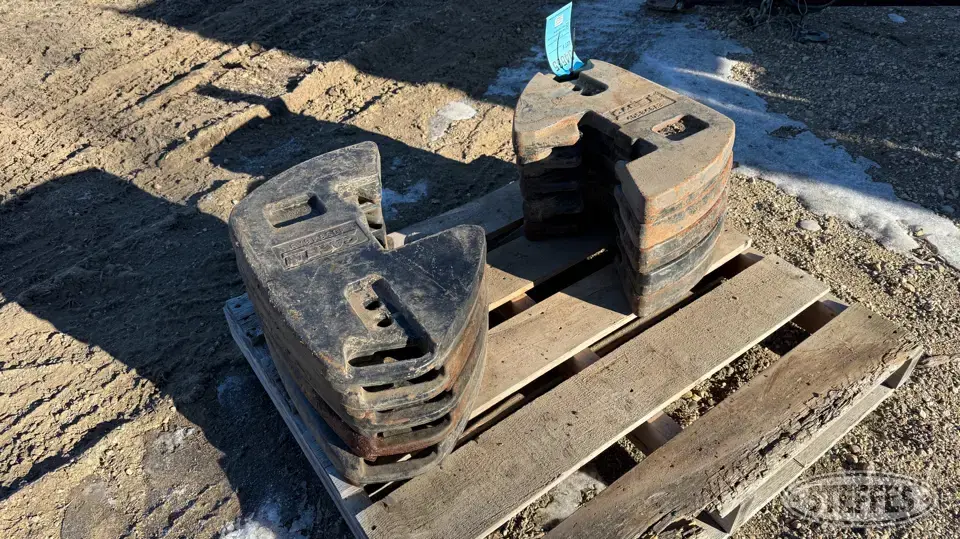 (10) Case IH suitcase weights Tractor Part