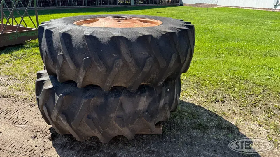 (2) Firestone All Traction Field & Road 20.8-38 tires Tractor-Implement Tire