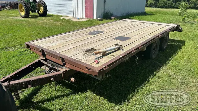 Shop-built tandem axle trailer