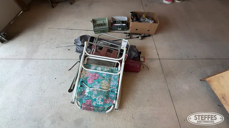 Fishing supplies & folding chairs Personal Property