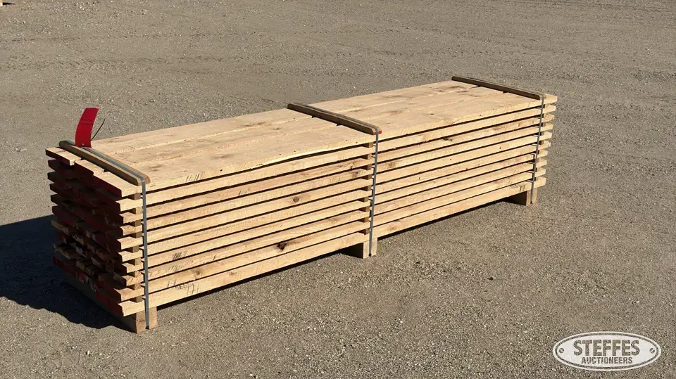 (33) 8'5" Red oak planks Farm Support Item