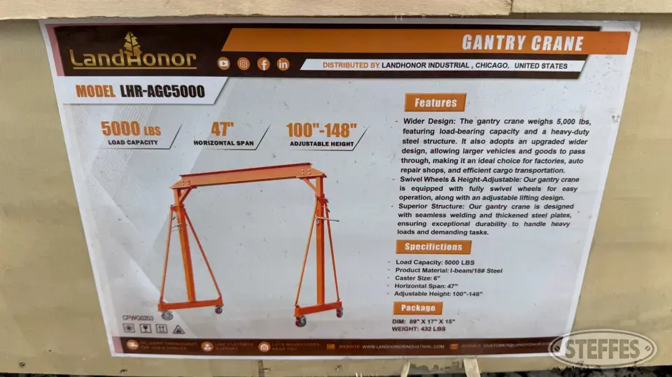 Land Honor LHR-AGC5000 Farm Support Item