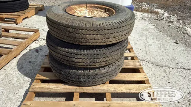 (3) 7.00-15 tires