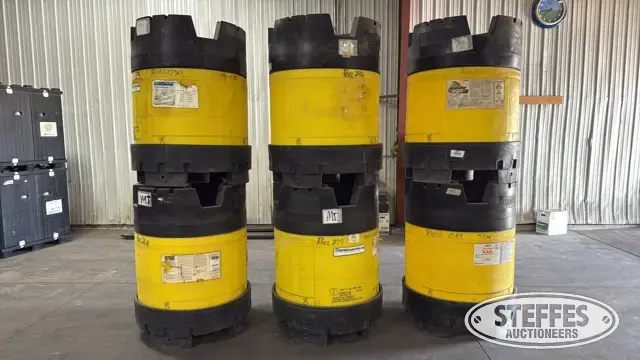 (6) Snyder Industries TransPak 110 gal. poly chemical shuttles