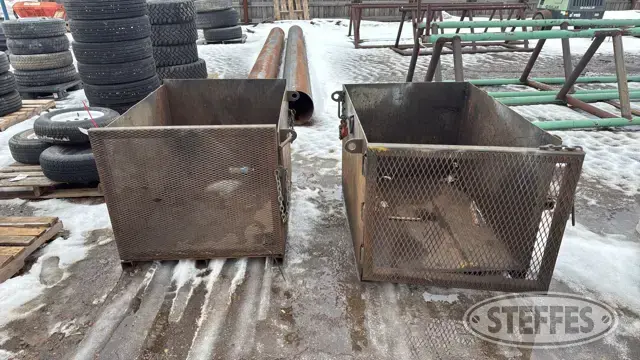 (2) Shop-built metal crates
