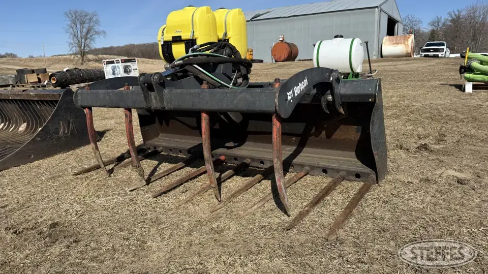 Bobcat manure fork & grapple Skid Steer Fork