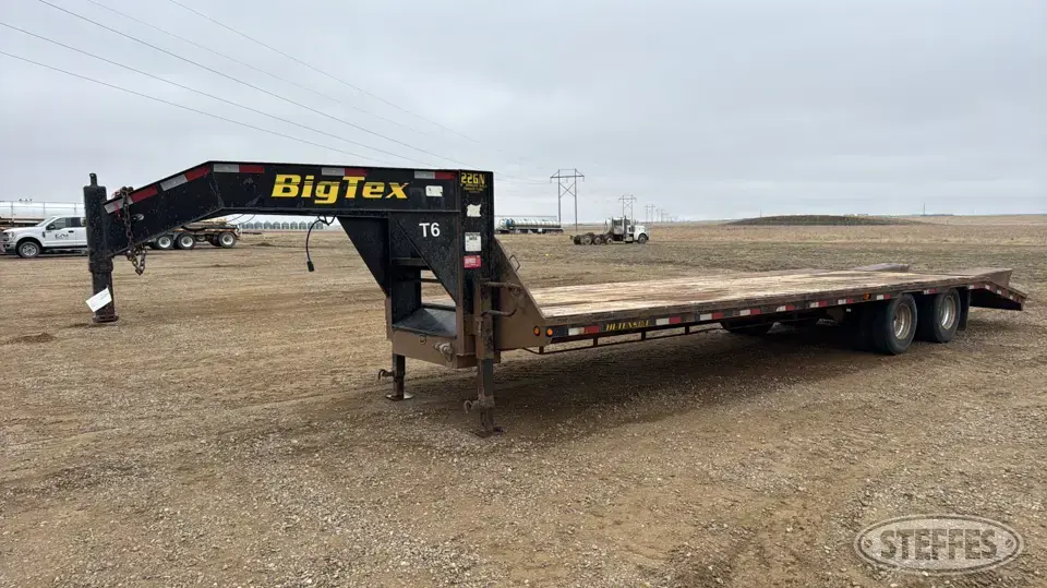 2012 Big Tex 22GN-25+5 Flatbed Trailer
