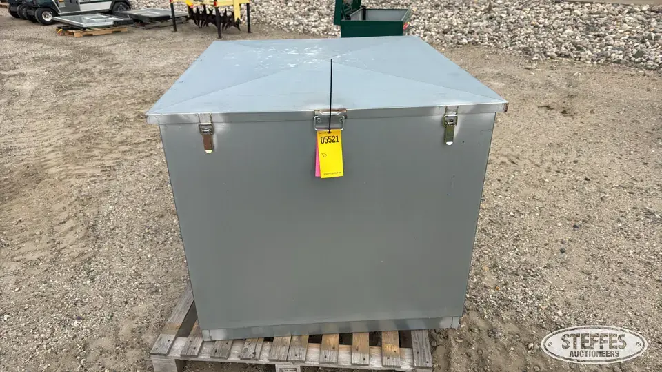 Steel lock box Storage and Bench