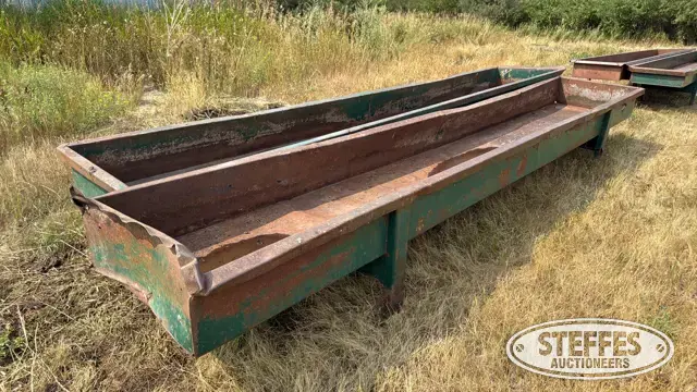 (2) Steel feed bunks