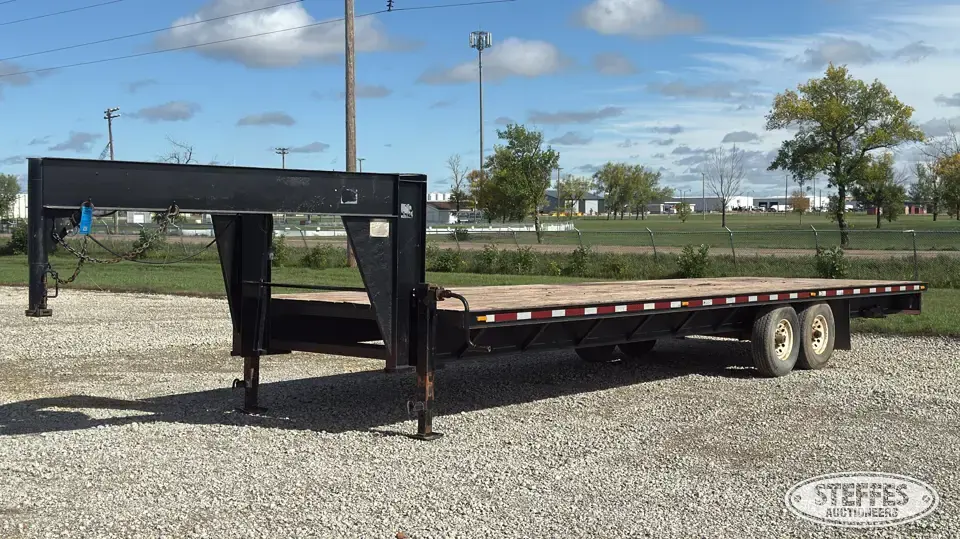 Titan gooseneck flatbed trailer
