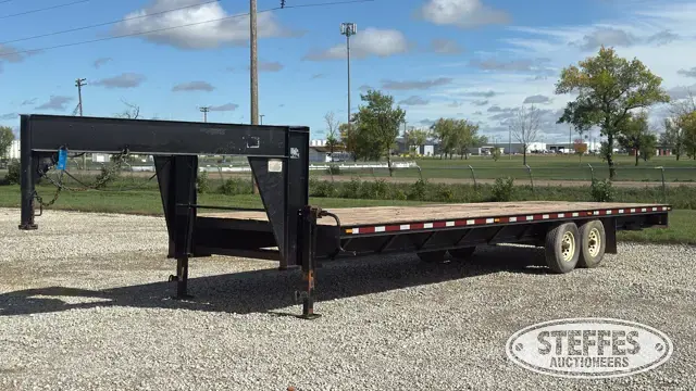 Titan gooseneck flatbed trailer