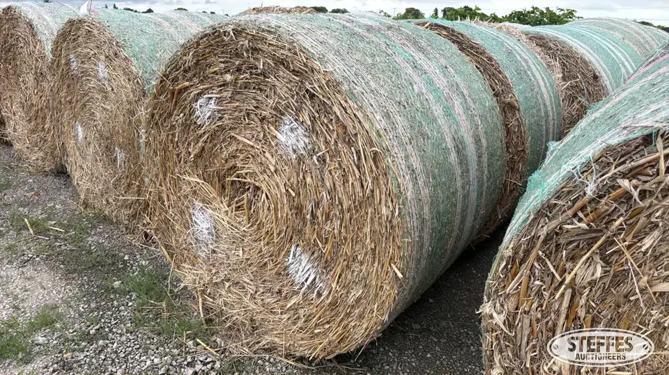 (20) Round cornstalk bales Forage