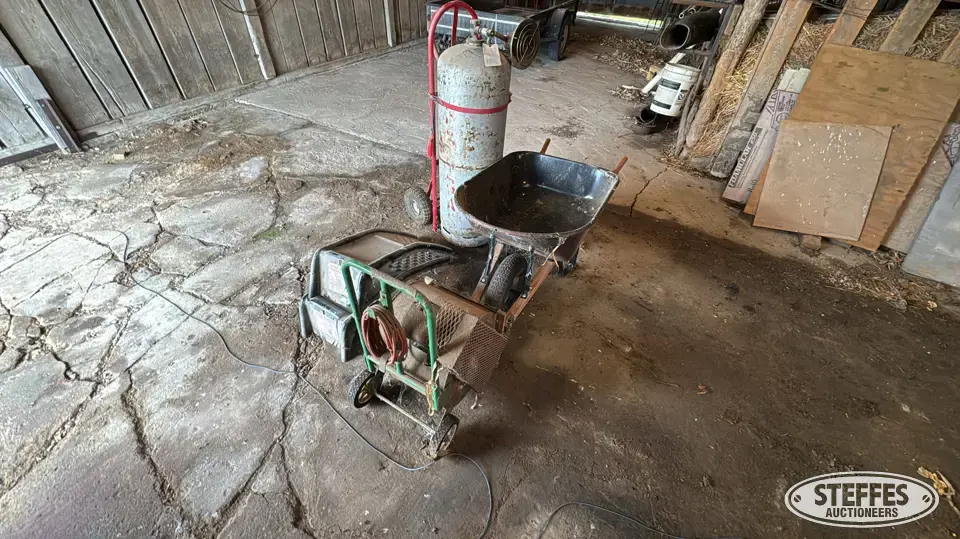 Wheelbarrow, ramps, cylinder, fan Personal Property