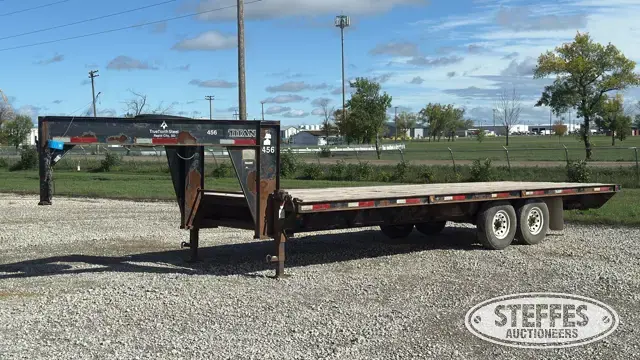 Titan gooseneck flatbed trailer