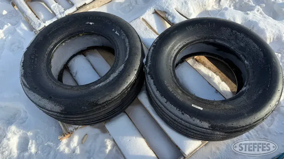 (2) Treadura 11L-15 implement tires Tractor-Implement Tire