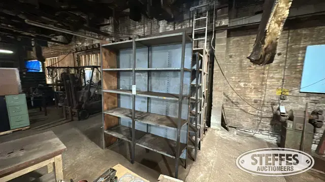 (4) Metal shelving units