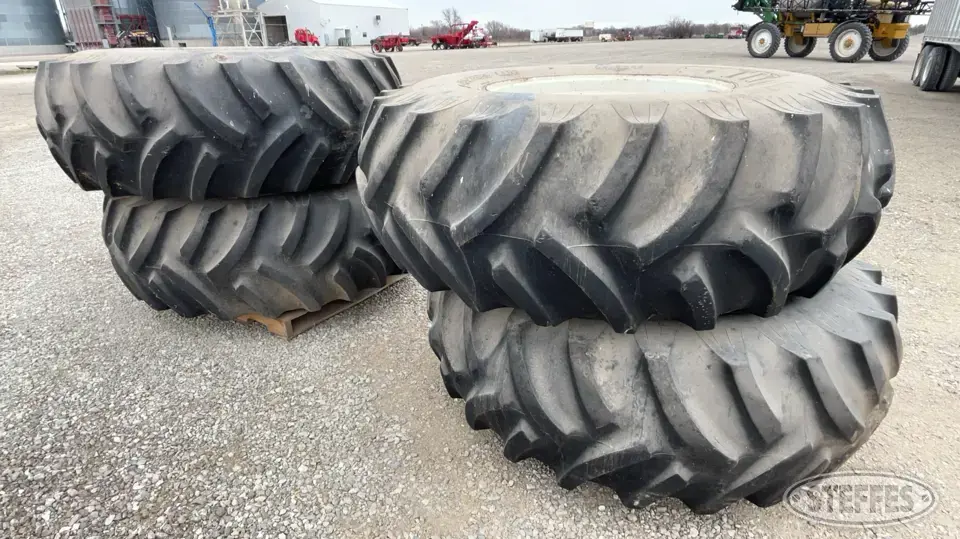 (4) 24.5-32 Tires Tractor-Implement Tire