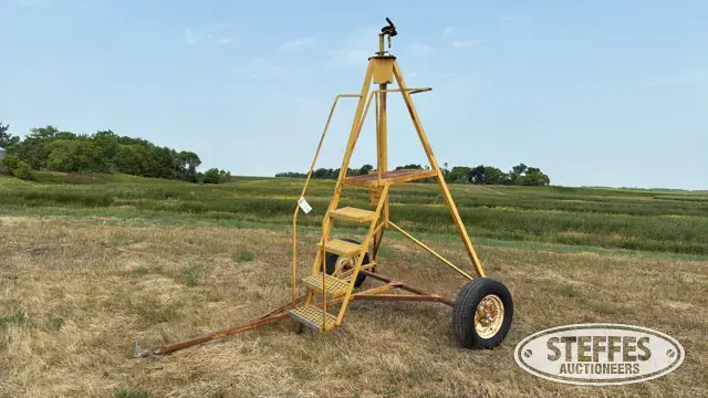 Laser tower trailer