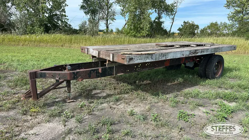 Shop-built single axle flat bed trailer Flatbed Trailer