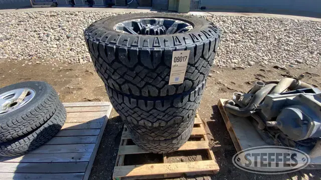(4) Goodyear Wrangler LT295/65R18 tires