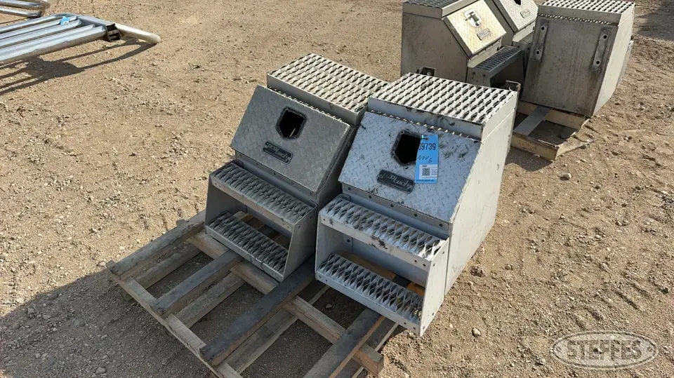 (2) ProTech Step Storage Boxes Truck-Trailer Part