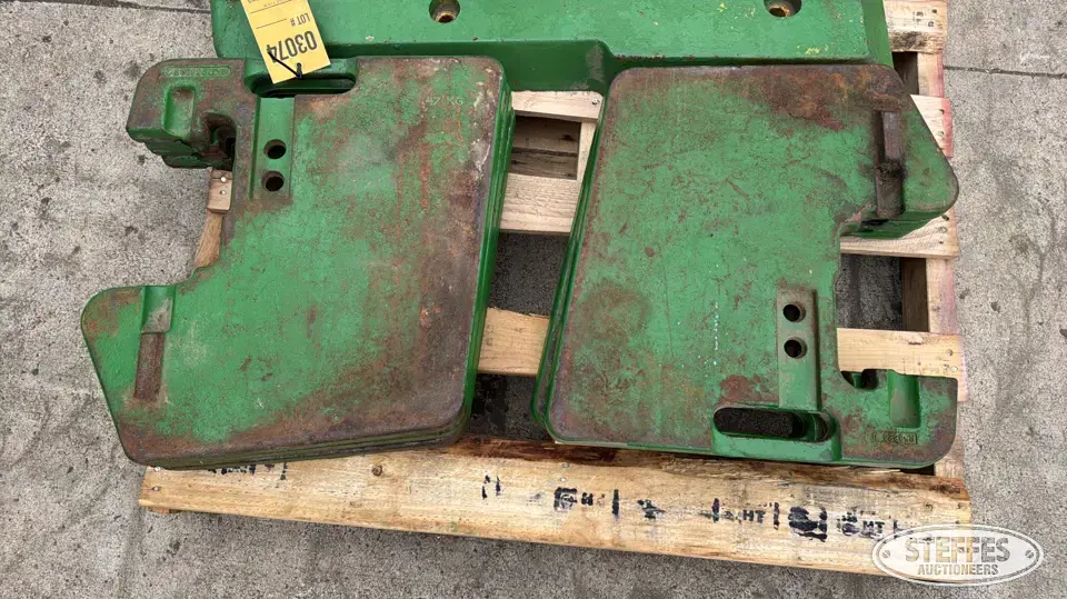 (6) John Deere suitcase weights Farm Support Item