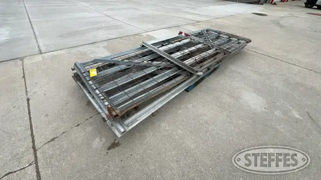 (3) Galvanized livestock gates
