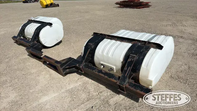 (2) Poly saddle tanks
