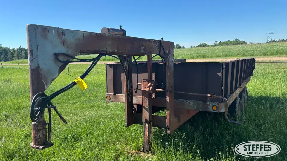 Shop-built hyd. dump trailer Gooseneck Dump Trailer