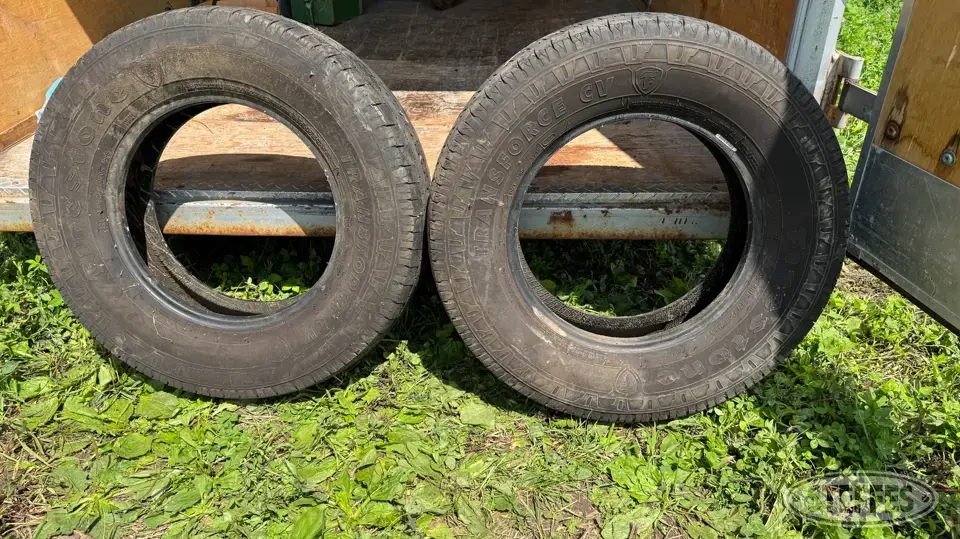 (2) Firestone Transforce CV 225/75R16 tires Passenger-Light Truck Tire