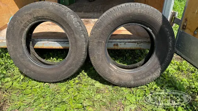 (2) Firestone Transforce CV 225/75R16 tires