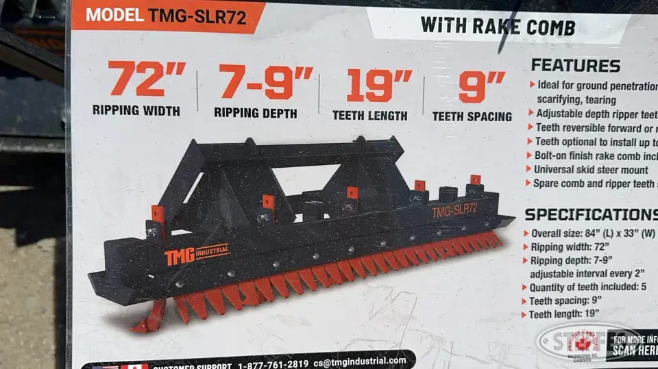 2024 TMG-SLR72 Skid Steer Attachments-Other
