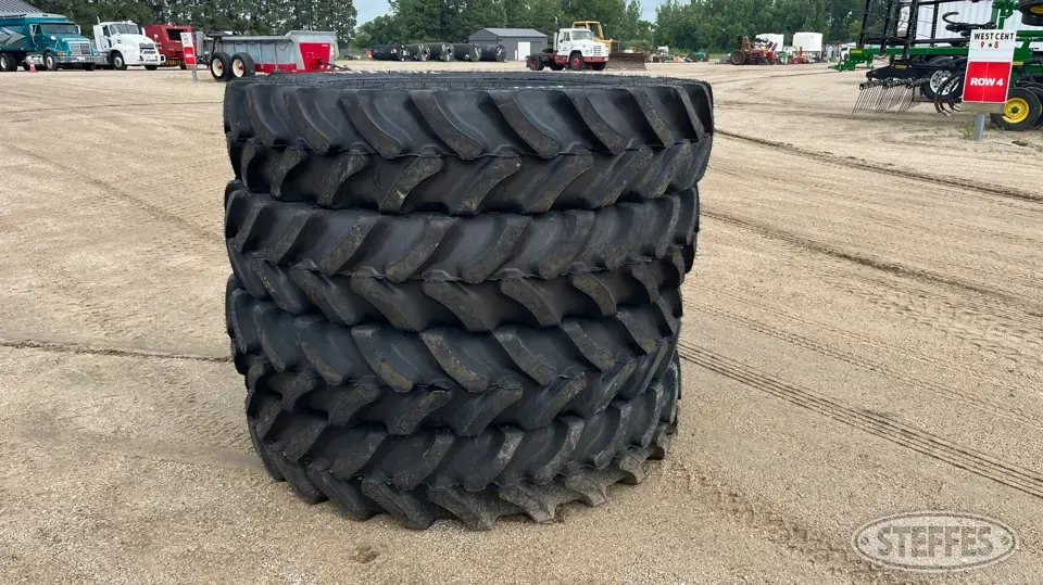 (4) Goodyear VF380/90R46 tires Tractor-Implement Tire
