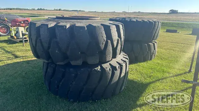 (4) Goodyear Superhard 29.5-29 tires