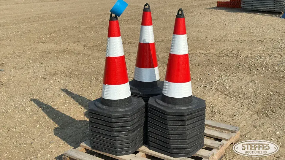 (30) Safety cones Construction Support Item
