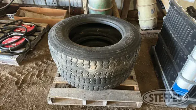 (2) Goodyear 285/75R24.5 tires