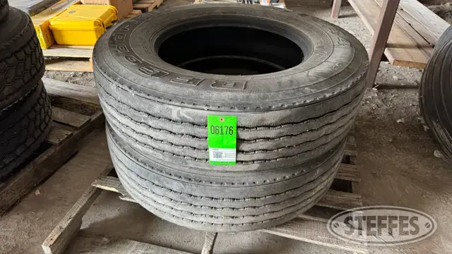 (2) BF Goodrich 275/80R22.5 truck tires