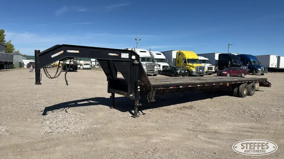 Tandem axle gooseneck equipment trailer Flatbed Trailer