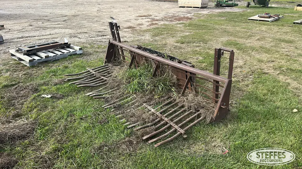 Shop-built skid steer rock bucket Skid Steer Bucket