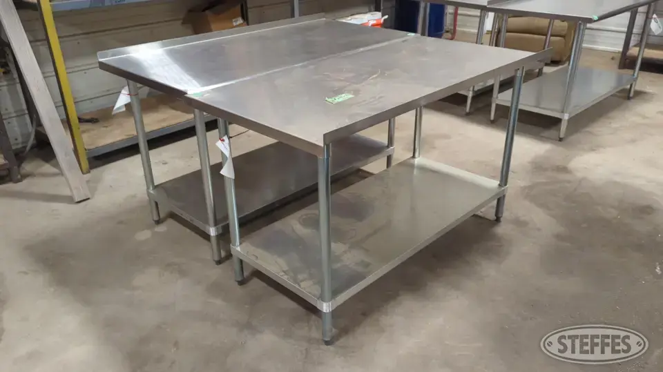 (2) Advance Tabco tables General Business Support Item