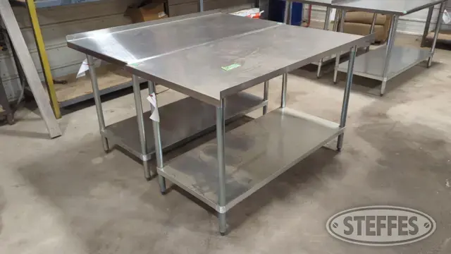(2) Advance Tabco tables