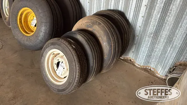 (4) implement tires on rims