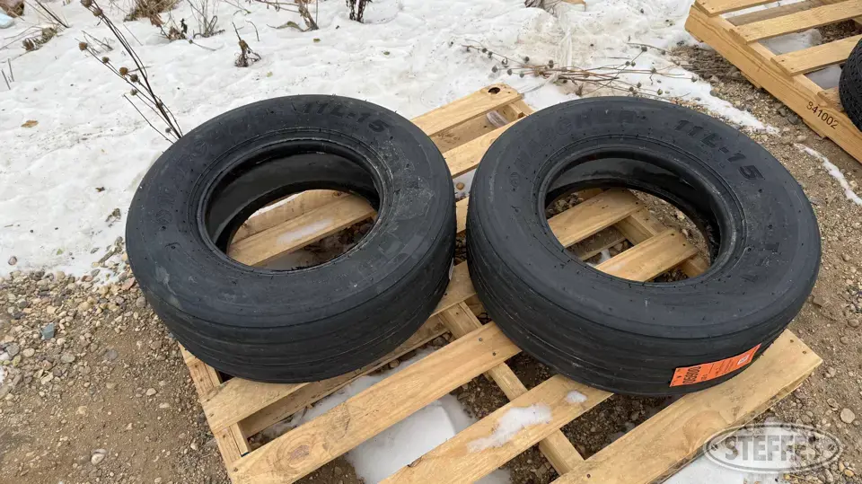 (2) Marcher 11L-15 tires Tractor-Implement Tire